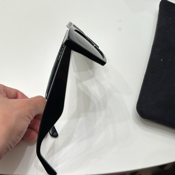 Used AUTHENTIC excellent great condition Céline EDGE all black sunglasses - Picture 5 of 15